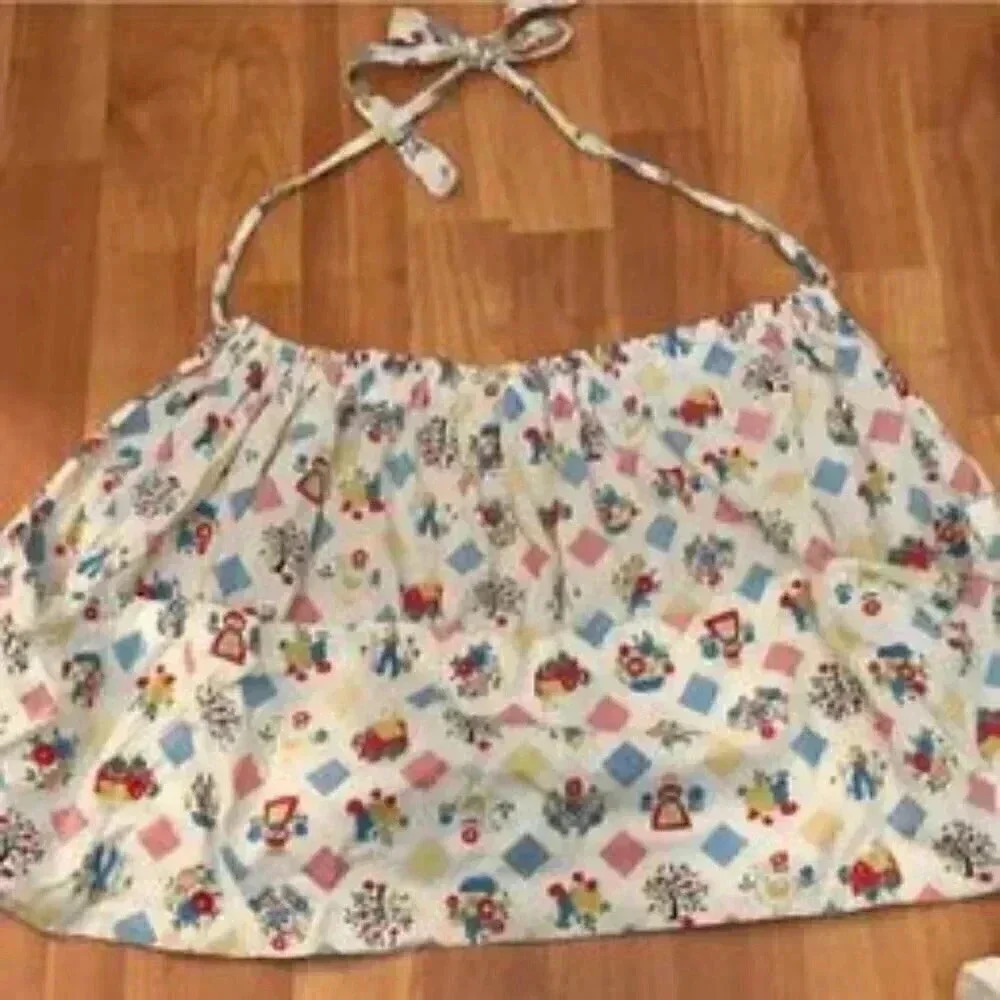 Vintage Hand crafted half apron Farm
